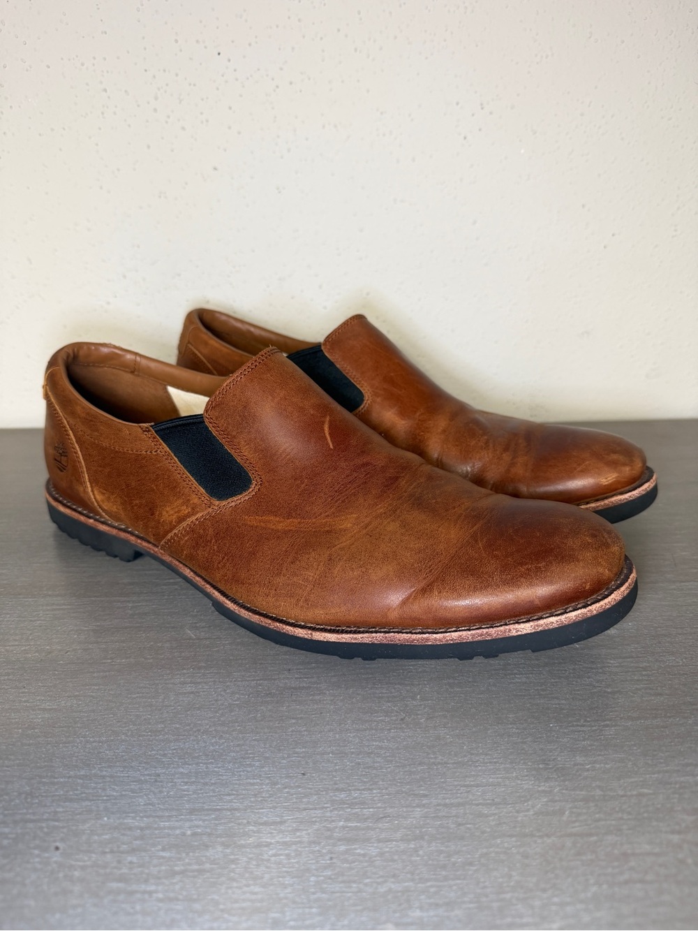 Timberland Kendrick Loafers Mens Size 13 Brown Leather Casual Slip On Shoes